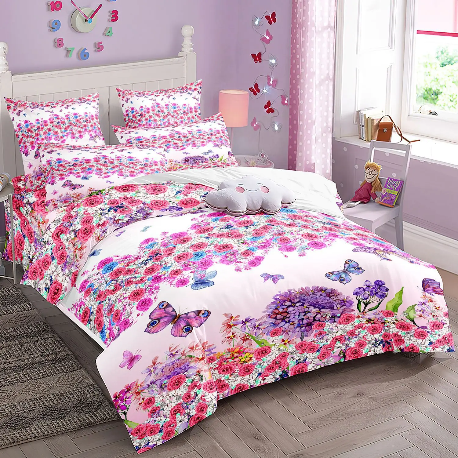 2/3pcs bedding set Digital Print Comfortable Duvet Cover for Home Bedroom Decoration, 1 Duvet Cover and 2pillowcase with Zippers