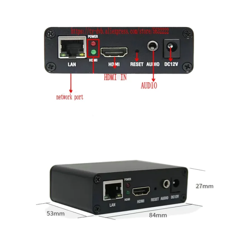 Imagem -03 - Hdmi ao Codificador Video do ip Transmissão do Impulso do Webcast Rtmp Http fc Flv Iptv Rede H265 H264