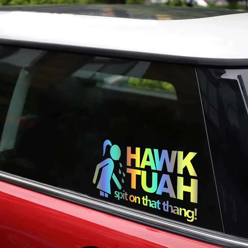 12203# HAWK TUAH Car Sticker For Auto Motorcycle Trailer Windows Laptop General Decorative Stickers