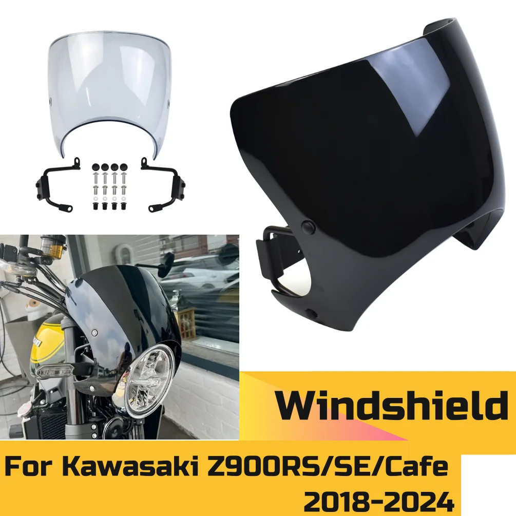 

Z900RS Windshield Windscreen Wind Deflector Air Screen For Kawasaki Z900 RS SE Cafe ABS 2018-2024 Z 900RS Motorcycle Accessories