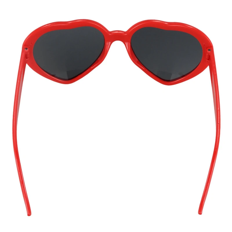 4X Fashion Cute Retro Love Heart Shape Lolita Sunglasses Fancy Dress Party HOT - Red