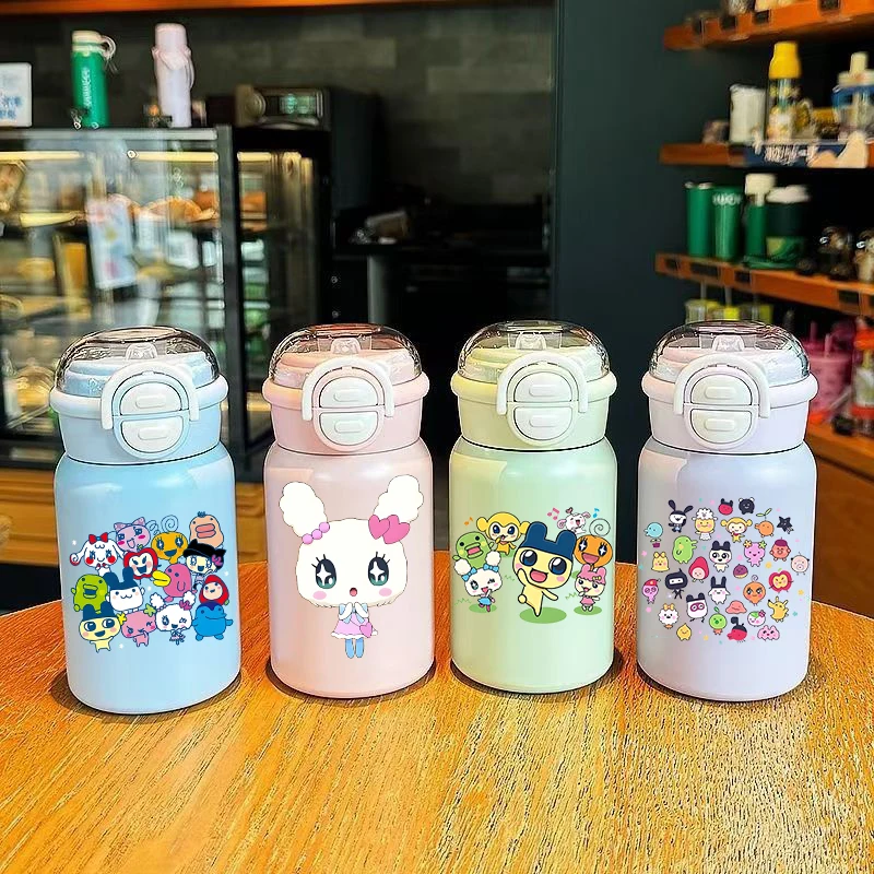 

500ML Tamagotchi Thermos Cup Stainless Steel Insulated Cup Man Woman Cartoon Water Bottle Portable Outdoor Sport Water Cups Gift
