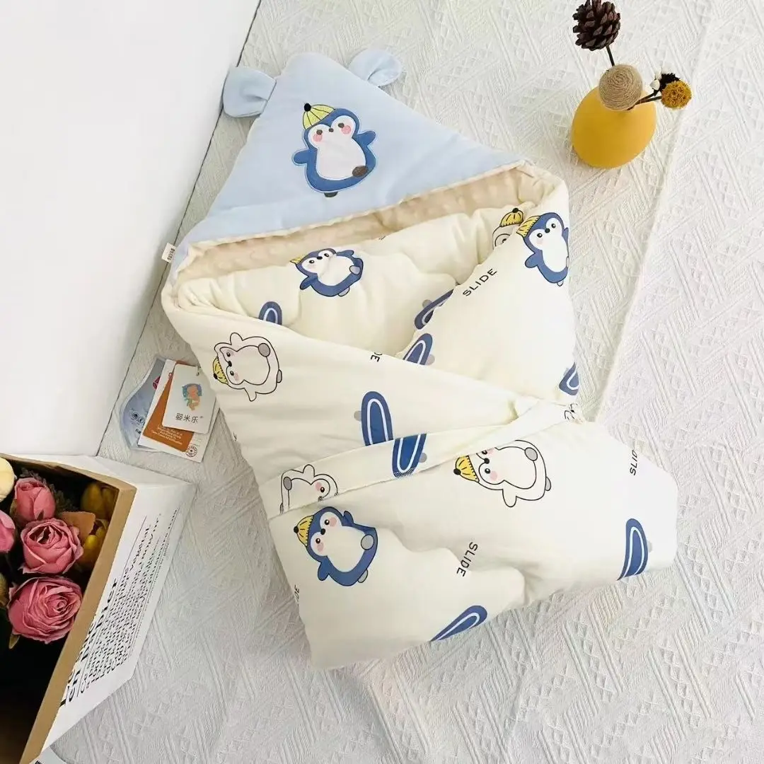 Newborn pure cotton blanket  baby gauze go out to hold the blanket bean down medium thickness machine wwashable winter style