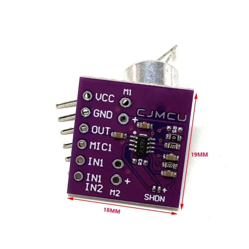 MAX9813H Microphone Microphone Amplifier Fixed Gain Integrated Bias Module MAX9812