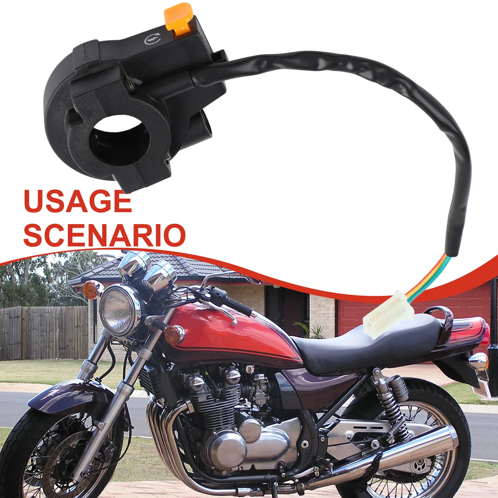 Motorcycle Handlebar Start Switch  For Ignition Button 22mm Modification Accessories