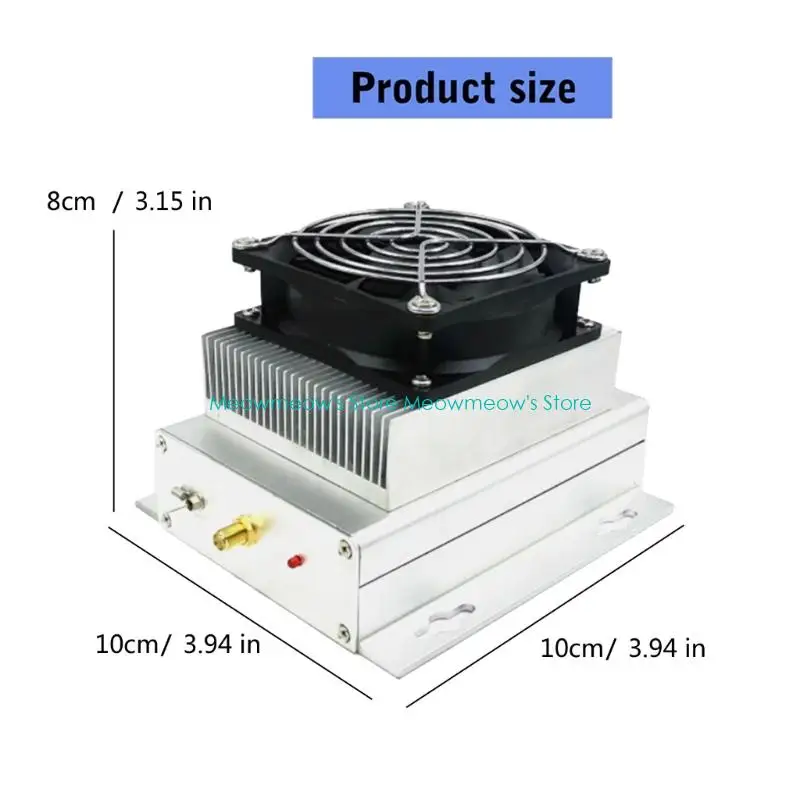 Amplificador RF W91A ISC43224, rango frecuencia banda ancha 1-200MHz, 25W, potente para sistemas comunicación