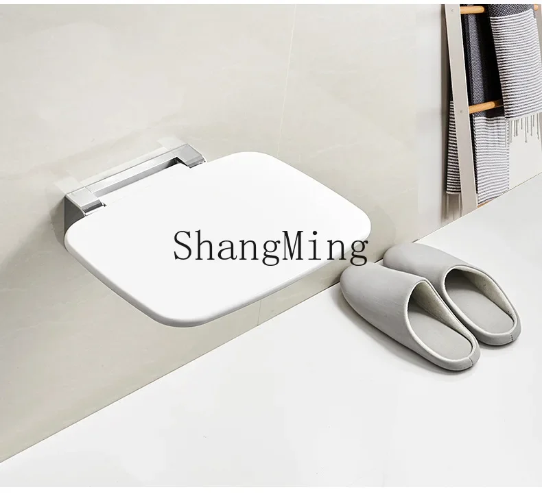 

CL simple entrance foldable bath stool wall-mounted toilet bathroom elderly bath shower stool