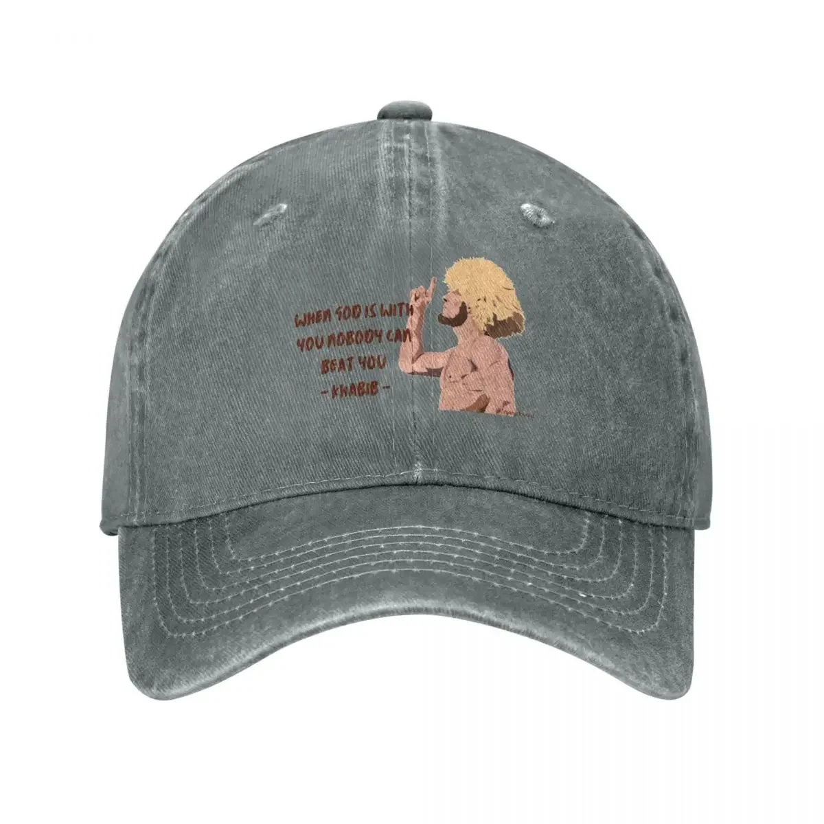 Khabib Nurmagomedov If God Is With You Nobody Can Beat You Baseball Cap hard hat Trucker Hat hats for men For Girls Men's