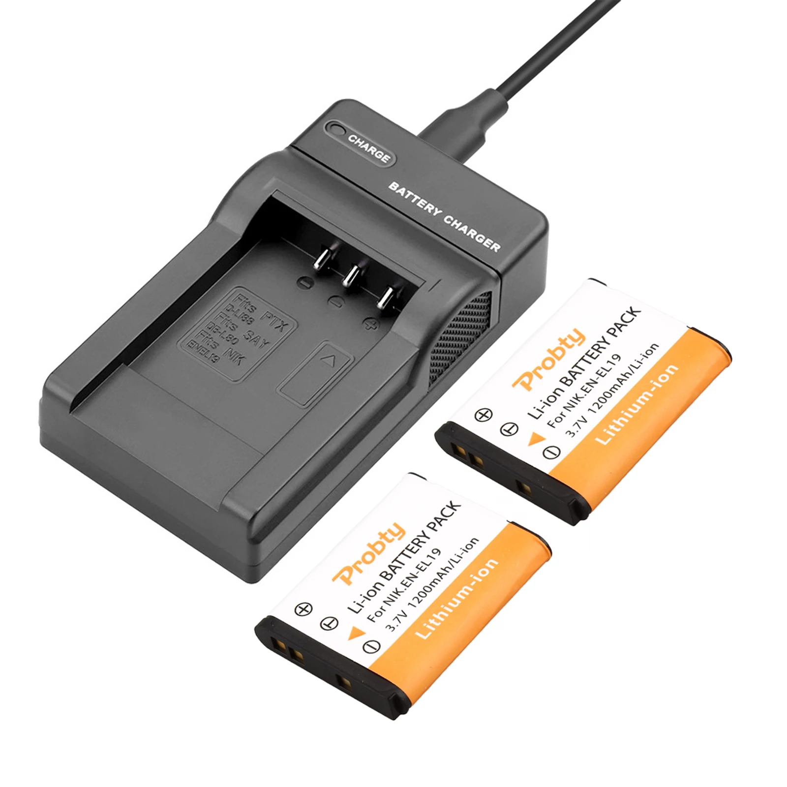 EN-EL19 Battery / USB Charger For Nikon A100, Coolpix S33,S100