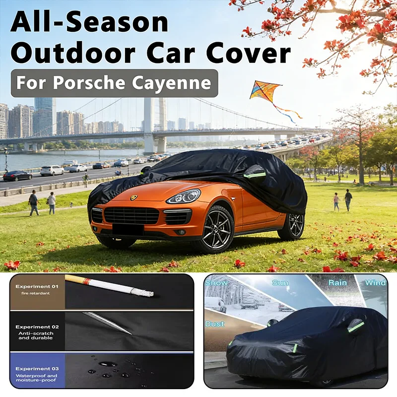 

All-Season Car Cover for Porsche Cayenne - Outdoor Full Protection, Waterproof Dustproof Heat-Resistant