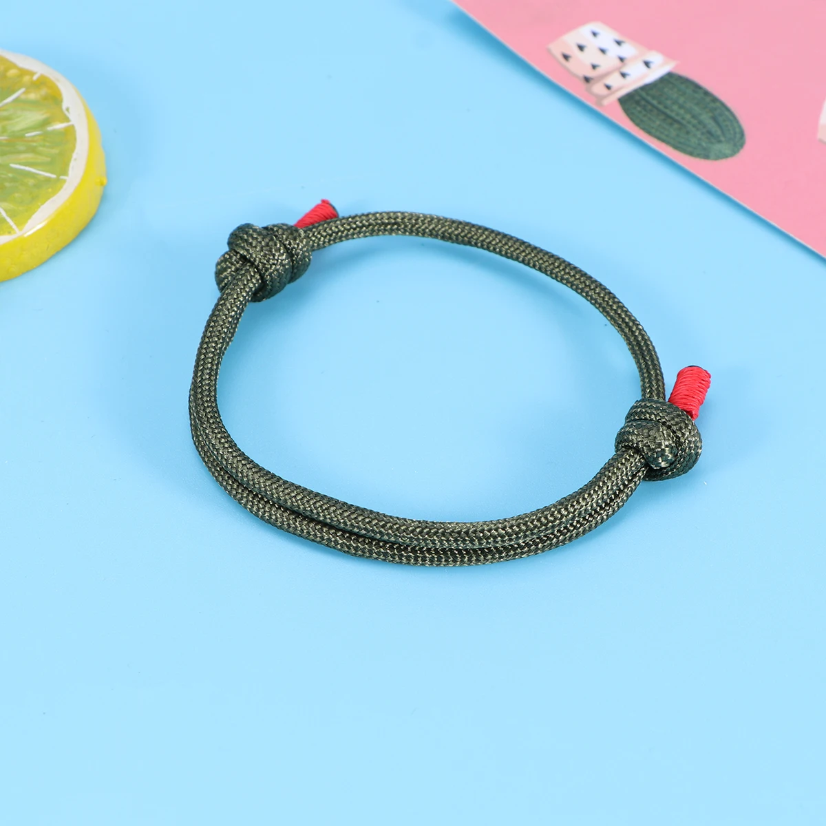 

Braided Paracord Bracelet Adjustable Hand Jewelry Woven Handmade Chain to Weave