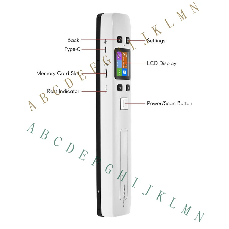 MF+   for iScan Handheld Portable Scanner 1050 DPI WiFi A4 Document Scanner Rechargeable