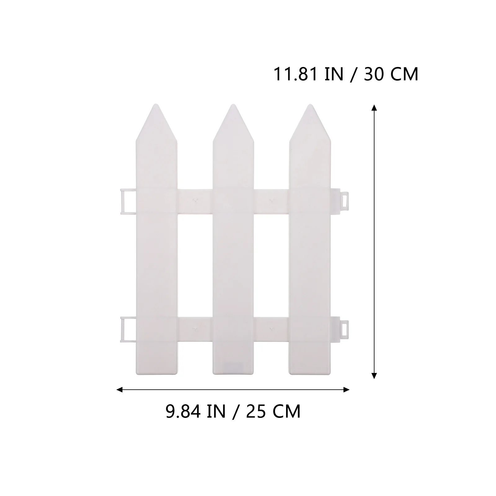 2 Pcs Terrarium The Fence Outdoor Lawn Lattice Garden White Edgings Plastic Border Protective