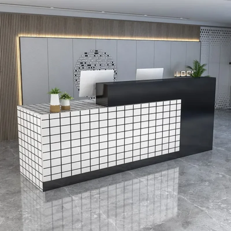 

Checkout Modern Company Reception Desks Commercial Beauty Salon Reception Desk Mostrador Mueble Consultation Counter Modern