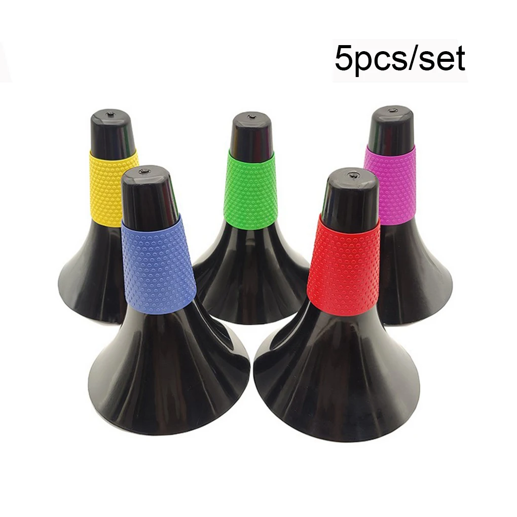 

Pack of 5 Sporting Marker Bucket Speeds Exercising Cone Basketball Practicing Stackable Cones for Athlete Beginner