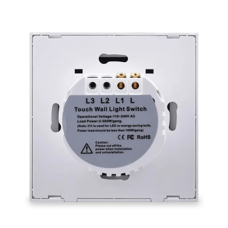 زجاج جدار اللمس التبديل الاتحاد الأوروبي المملكة المتحدة القياسية المقبس لوحة كبيرة الجدار ضوء واحد لايف خط التبديل USB TypeC المقبس صافي التلفزيون Tel المقبس #4