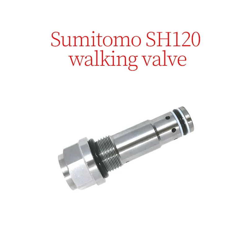 Excavator Accessories Construction Machinery Parts Suitable for Sumitomo SH120 Walking Valve (Length: 86mm, Thread: 23mm)