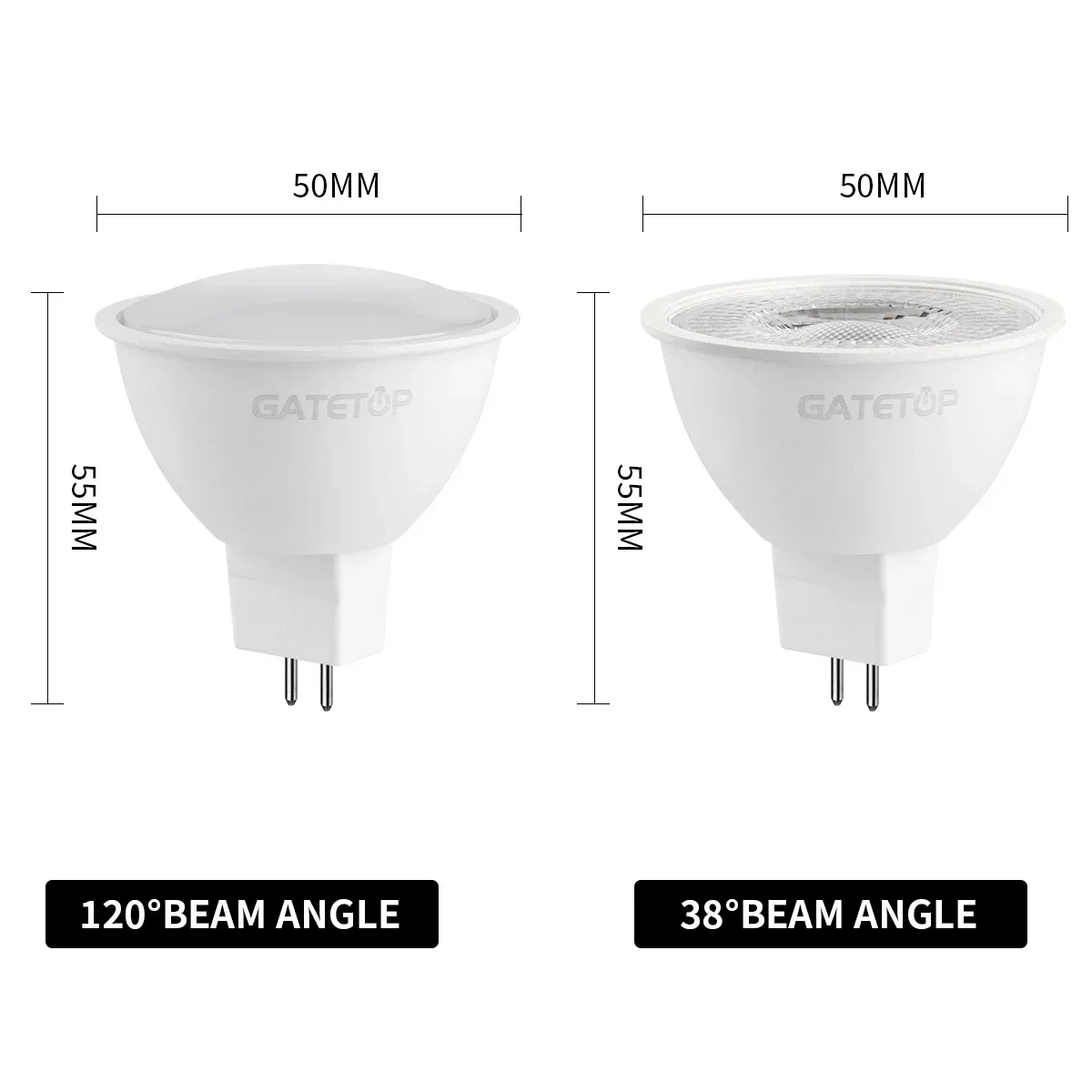 ไฟสปอร์ตไลท์ LED 3W 4-20ชิ้น MR16ประหยัดพลังงาน12V 24V ไฟสปอตไลท์ติดเพดานปรับมุมได้แสงอุ่นในร่ม