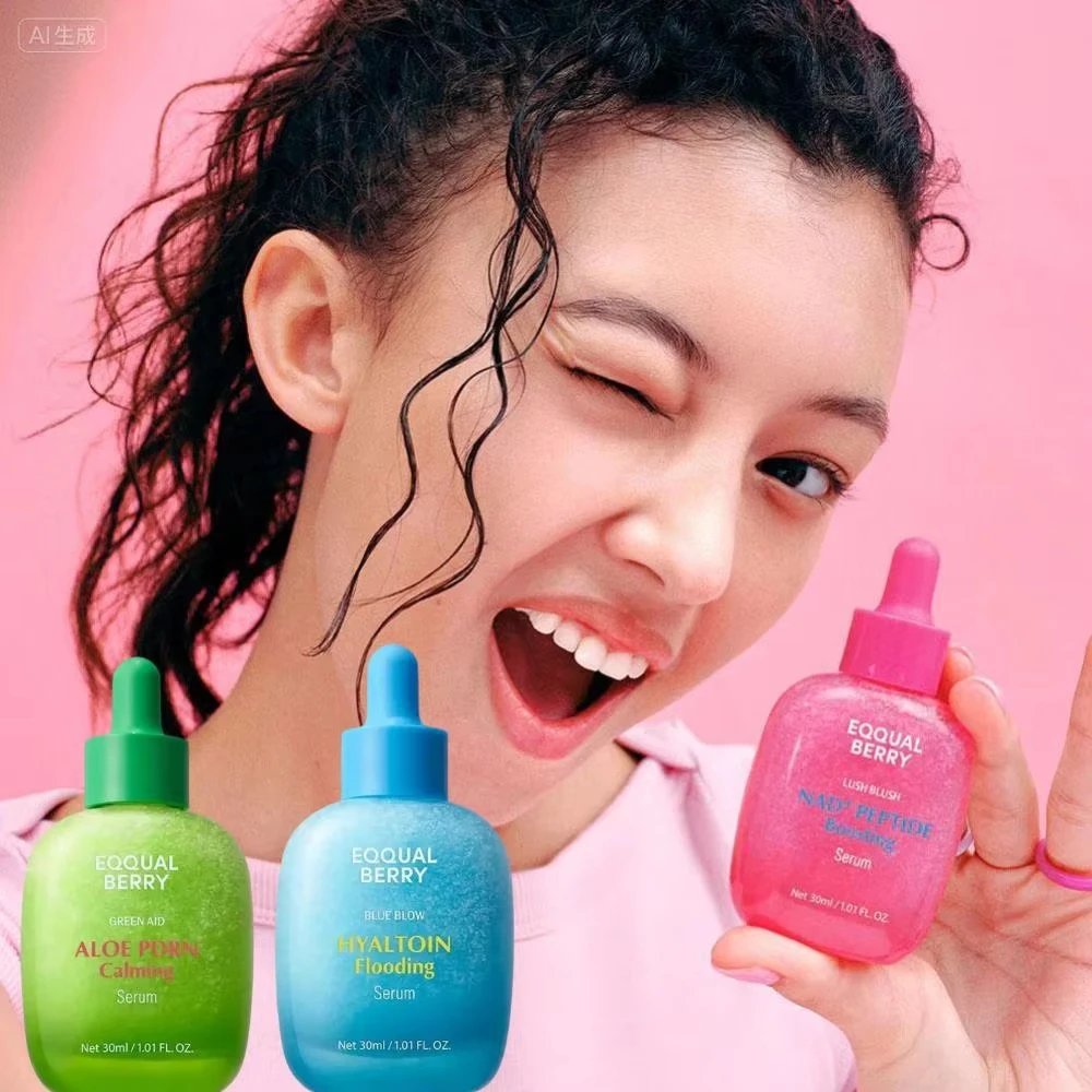 Suero coreano para el cuidado de la piel EQQUAL BERRY Bakuchiol y suero iluminador de vitamina C para decolorar cicatrices de acné en la cara