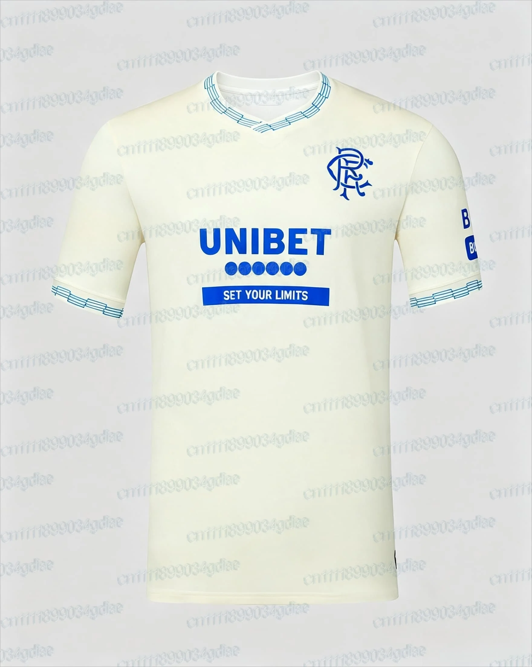 2026-2027 Glasgow Rangers Fußballtrikot Herren Sommer 3D-Druck Sport Fußball T-Shirt Schnelltrocknend Unisex Trikot Familien-Set – Detail 6