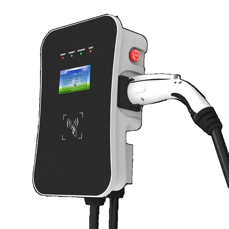 3 Phase WallBox Manufacturer EV Public Charger Station for Electric Car Charging