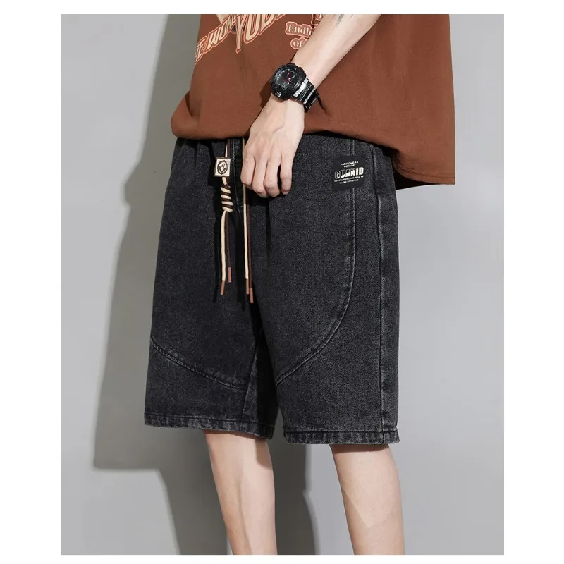 

Summer Men's Loose Comfortable Five Quarter Denim Shorts Outdoor Sports Leisure Fashion Versatile Lightweight Breathable Shorts