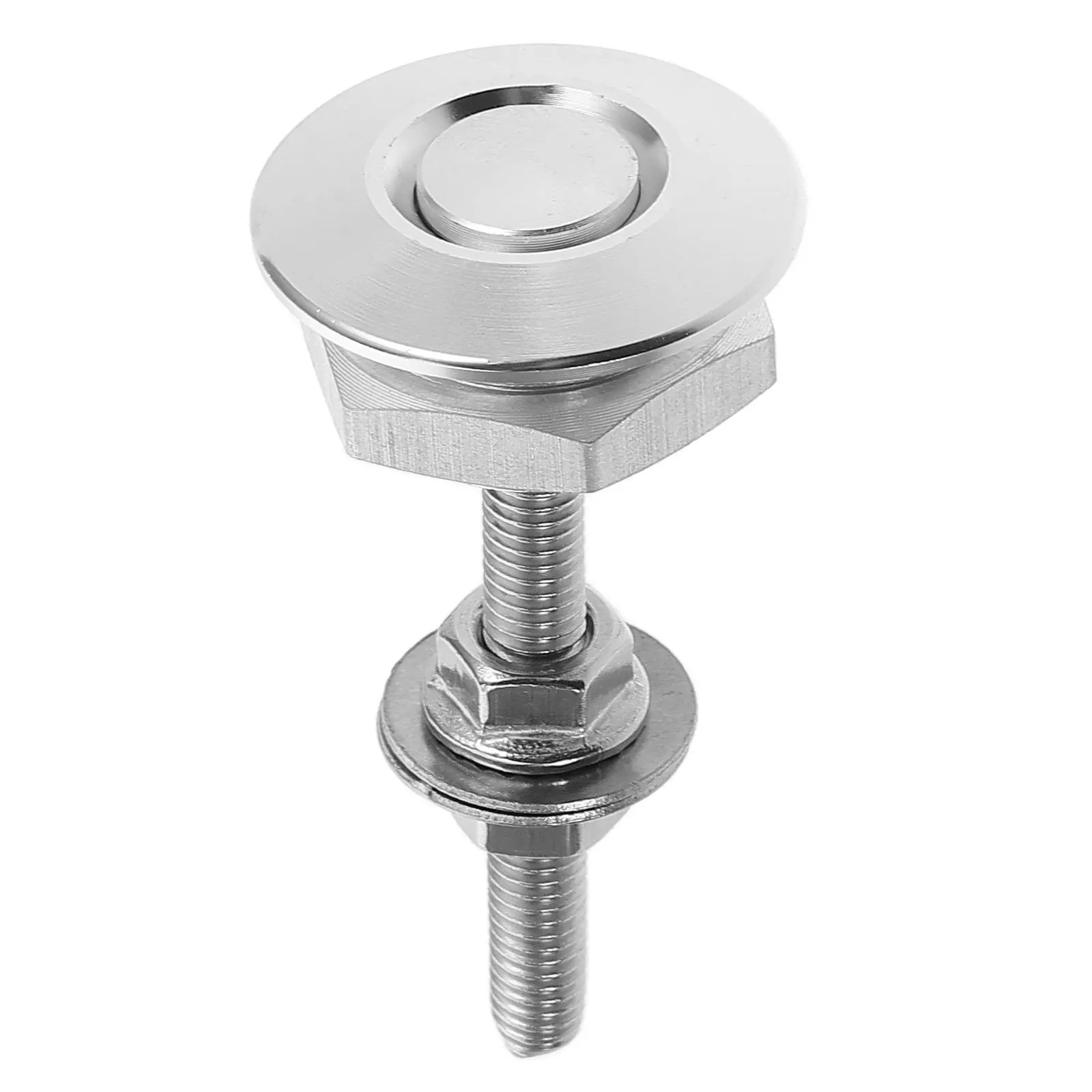 30mm Aluminum Alloy Hood Latch Lock for Car Engine Cover – Anti-Theft Quick-Release Push Button
