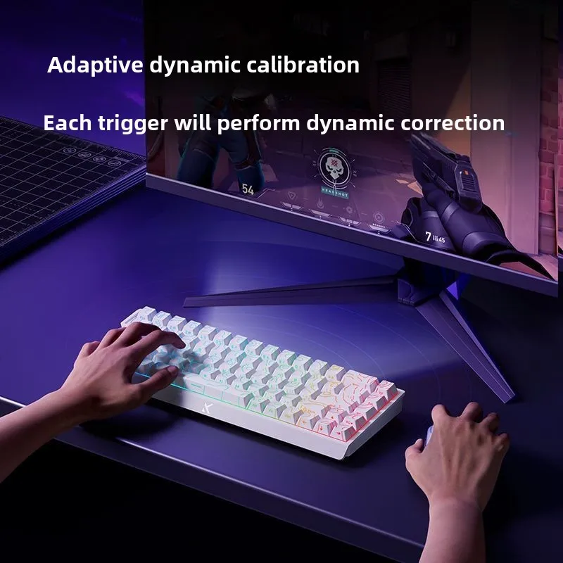 MCHOSE ACE68 Esports Magnetic Switch Keyboard Rapid Trigger 8K Polling Rate Low Latency Customized Keyboard Gift for Windows/MAC