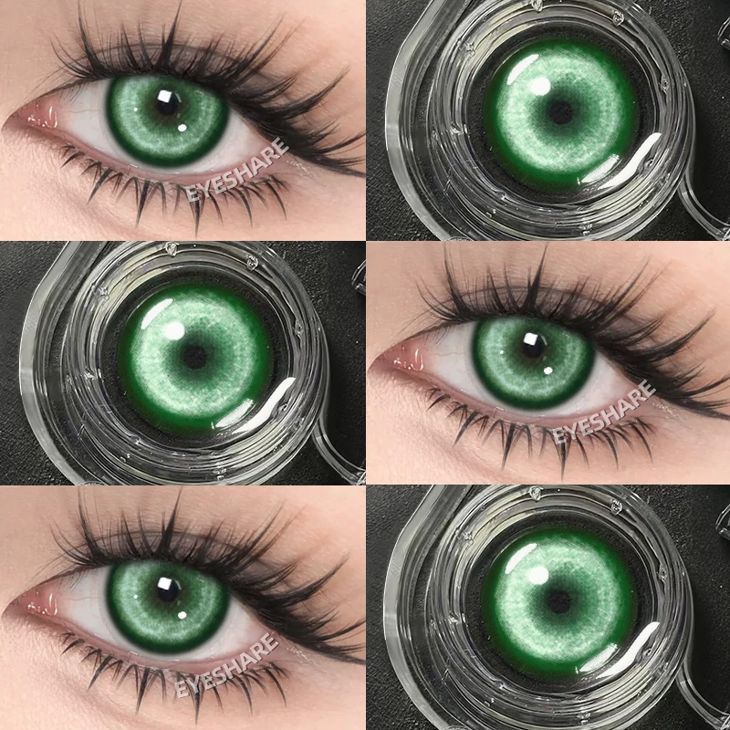 EYESHARE 1 Paar Cosplay Farbige Kontaktlinsen für Augen Rote Kontaktlinsen Anime Rosa Augenlinsen Halloween Beauty Make-up Linsen – Detail 28