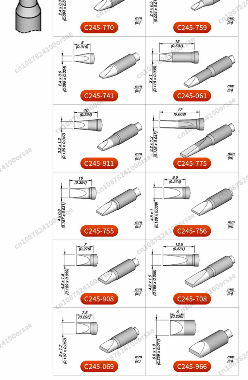 Imagem -06 - Cartucho para Jbc Sugon Aifen a9 e A9pro Cabo de Solda Ferramenta de Acessório de Substituição C245 036 C245