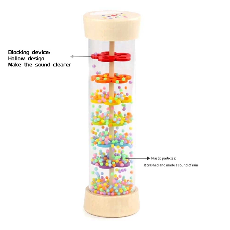 Rain Maker Stick Tube High Quality For Kids Rain Tube Rattle Tube Rain Stick Shaker Music Sensory Auditory Instrument Toy