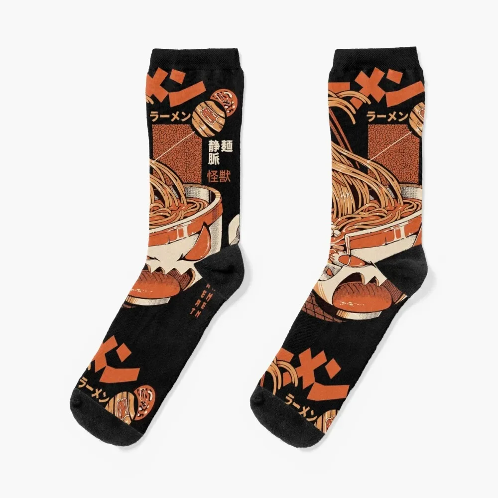 Black X-ray Great Ramen! Socks Thermal man winter ankle custom sports Socks Men's Women's