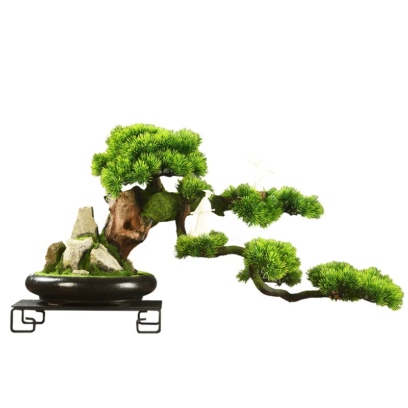 New Chinese-style entrance decoration ornaments, living room, office, home furnishings, handicrafts, zen simulation, welcome