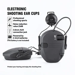 Electronic Shooting Headset Helmet Mounted Version Hunting Pickup and Noise Reduction Tactical Headset Hearing Protection