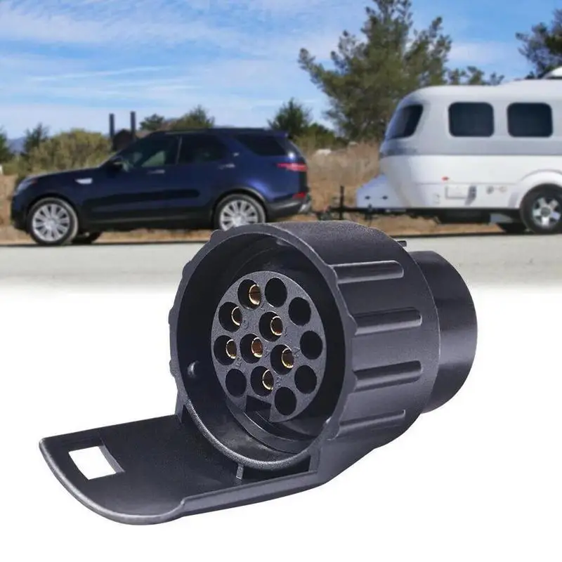 7 Pin To 13 Pin Plug Adapter Trailer Connector 12V Towbar Towing Waterproof Socket Car Truck Caravan Accessory