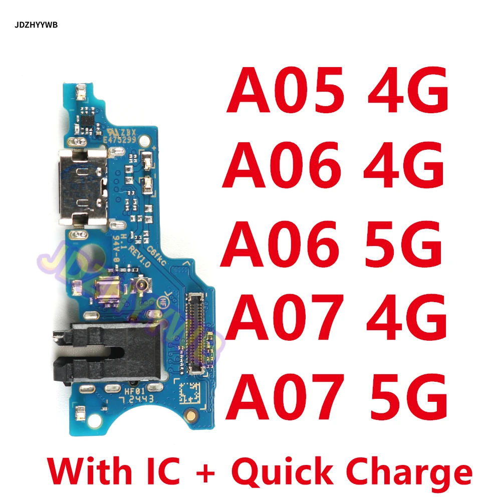 USB Charging Port Board Flex Cable For Samsung Galaxy A05 A06 A07 4G 5G A055F A065F A066B A075F Charging Port Flex