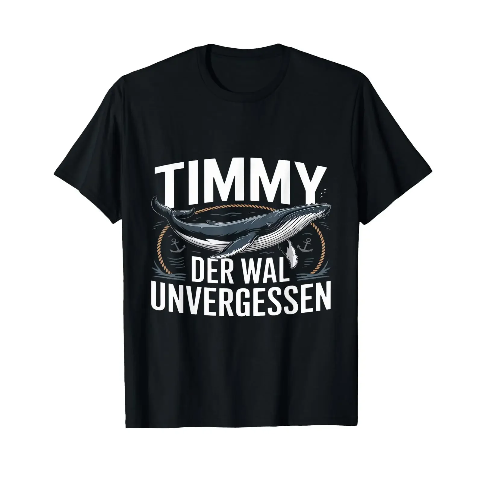 Unforgettable Timmy Hope The Humpback Whale T Shirt vintage Washed Casual Stylish Breathable homme designer clothes Unisex