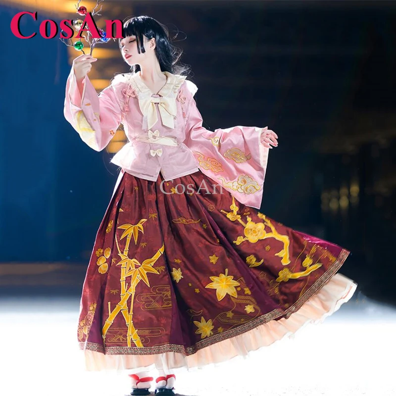 CosAn Anime Game Touhou Project Horaisan Kaguya Cosplay Costumes Gorgeous Sweet Dress Party Role Play Clothing S-XL