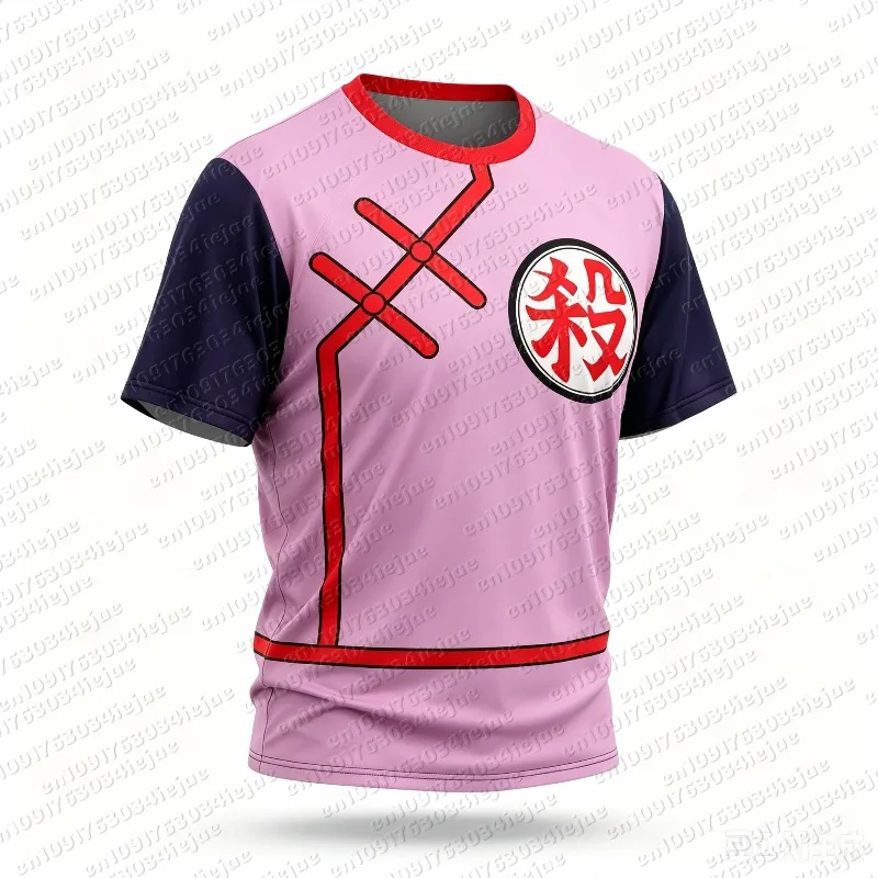 Dragon Ball Tao Pai Pai „Kill“-Symbol Kompressions-T-Shirt Herren Fußballtrikot Y2K Geeignet für Alltag und Training