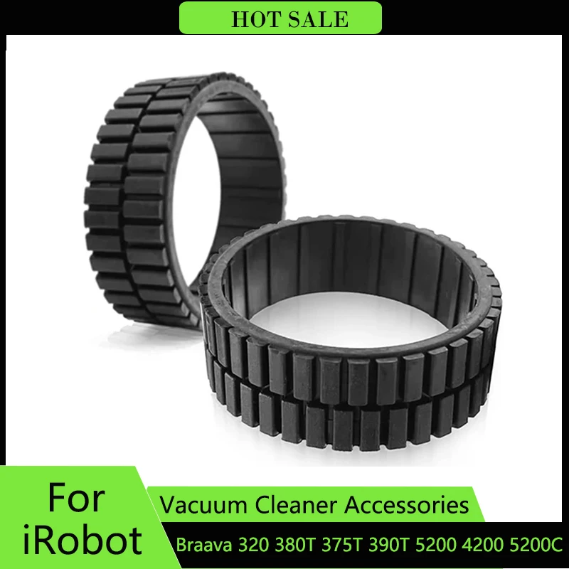 Wheel Tires Parts For iRobot Braava 380T 320 321 375T 390T/Mint Plus 5200/4200 5200C Vacuum Cleaner Replacement Accessories