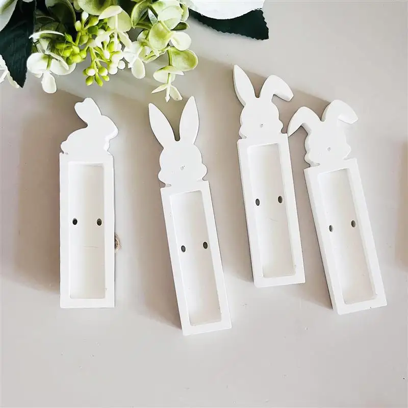 Easter Cash Gift Box Silicone Mold Rabbit shape Holder Plaster Chocolate Mold Gift Money Holder Bunny Casting Molds