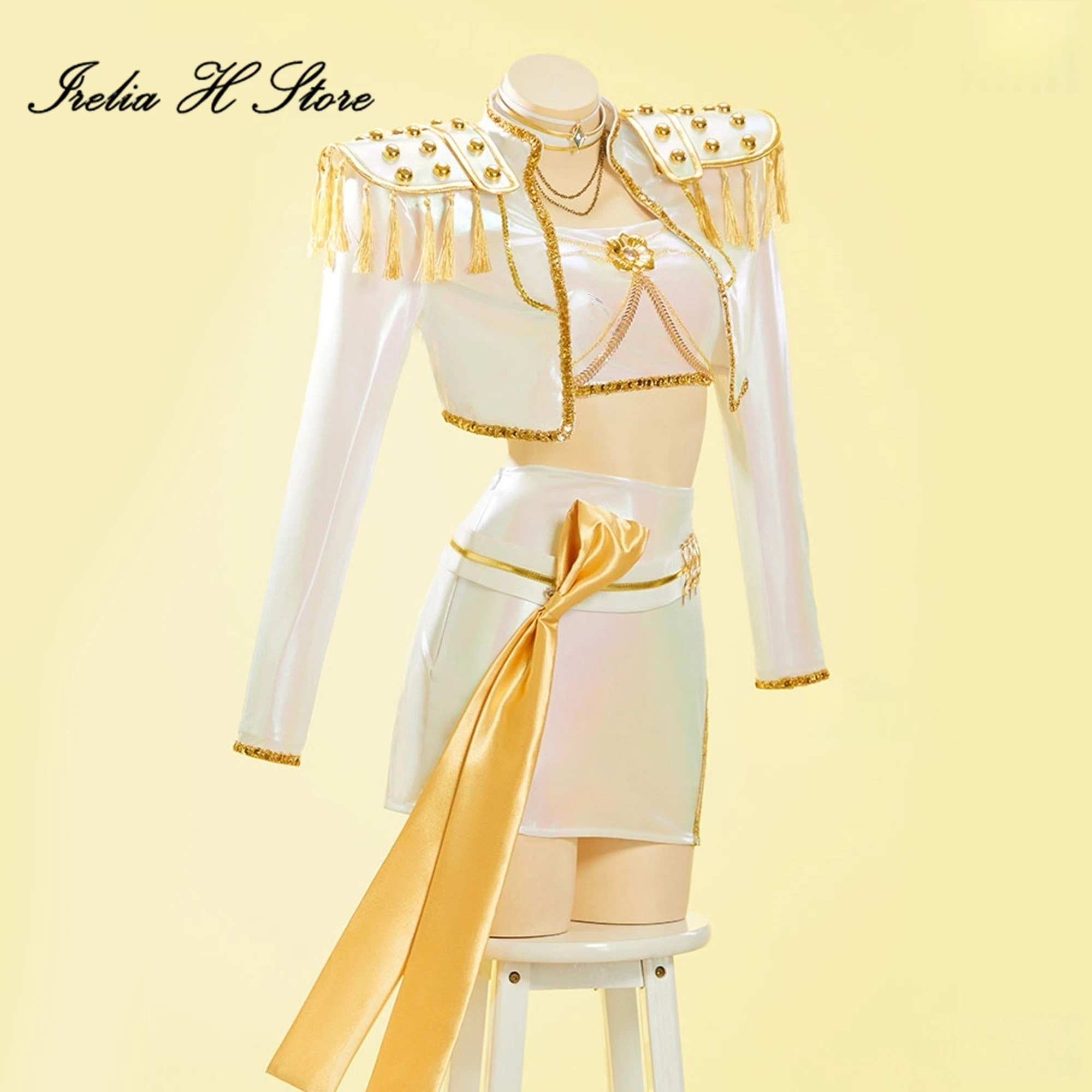 Irelia H Store أزياء أنيمي شيطان الصيادين ميرا التأثيرية K c البوب ميرا الأبيض الزي لعبة أنيمي سترة أزياء الهالوين #2