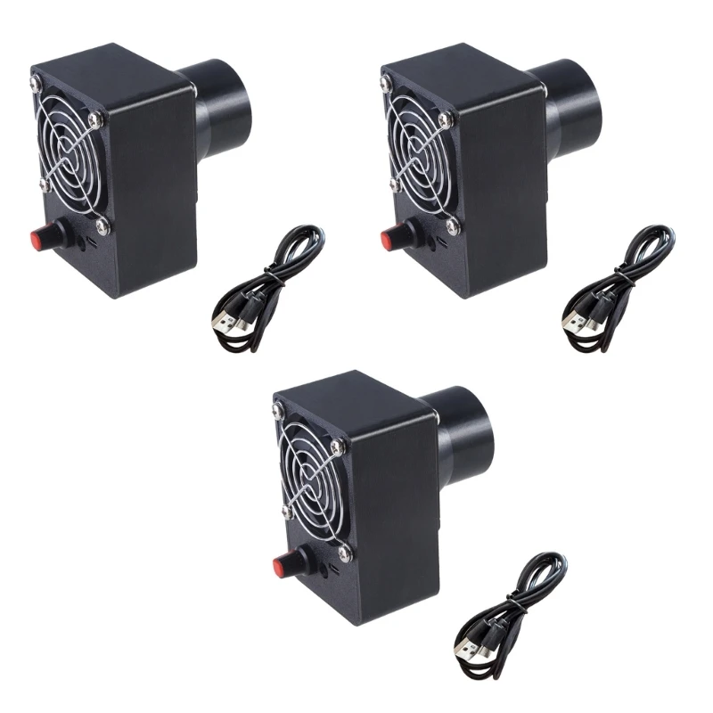 Adjustable Speed 60 Fan Blower with USB Cable 5.5x2.1mm for Camping, Cooling Sports, BBQ Starter