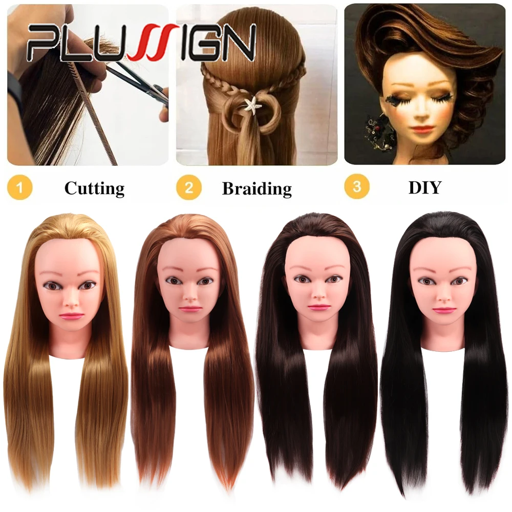 Mannequin Heads With Hair For Cosmetology Training Practice Hair Styles Makeup Hair Styling Training Practice Head With Stand