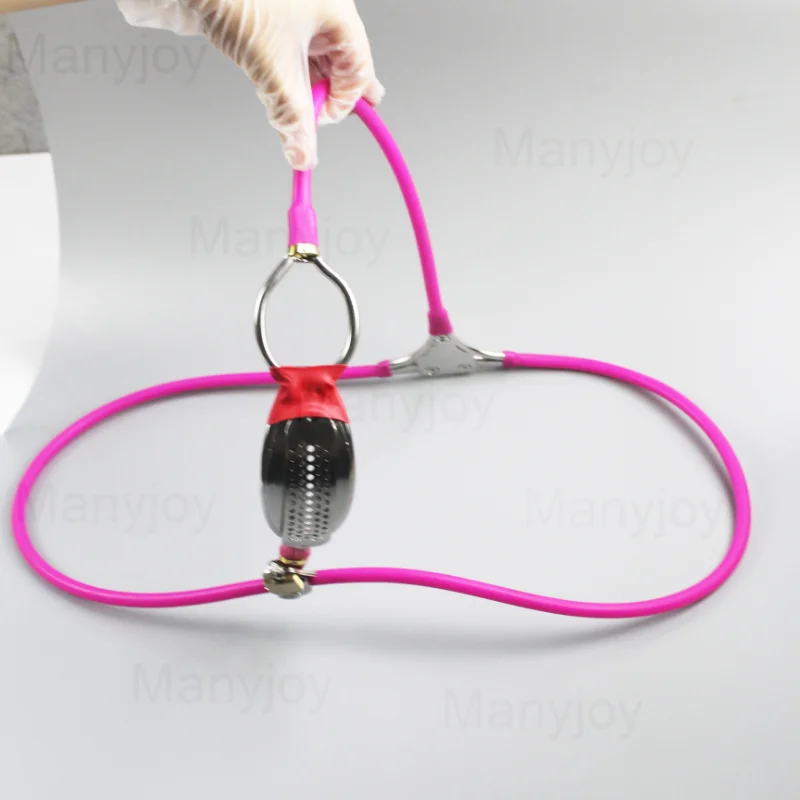 Invisible Female Lockable Chastity Belt Stainless Steel Silicone Protect BDSM Restraint Pants Anus Hole Anal Vaginal Plug Women