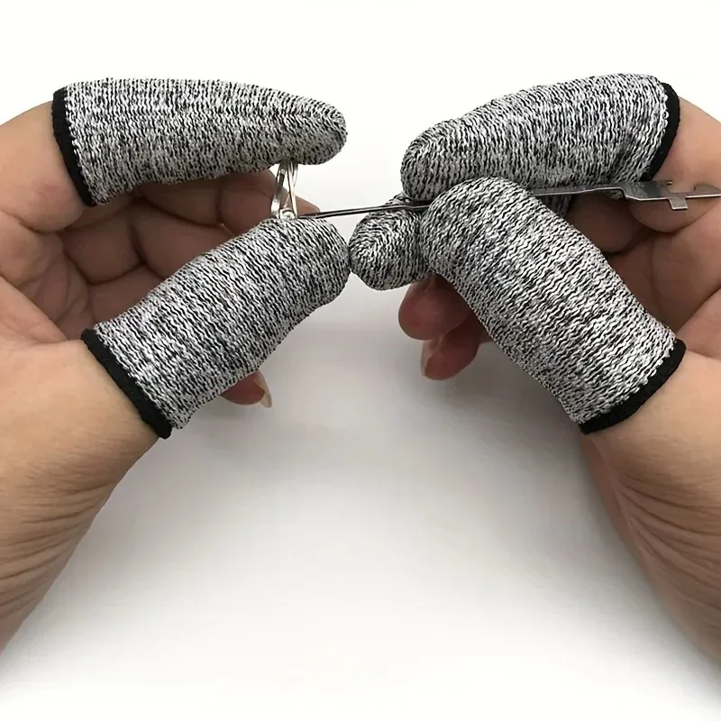 10 шт., устойчивые к порезам напальчники, защитные чехлы для пальцев, многоразовые защитные чехлы для пальцев, швейные принадлежности