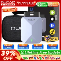 Herramientas automotrices MUCAR BT200 MAX AI ELM327 OBD2 Escáner Bluetooth CANFD Herramienta de escaneo bidireccional 15 Reinicio Diagnóstico completo del sistema Actualización gratuita Lector de códigos