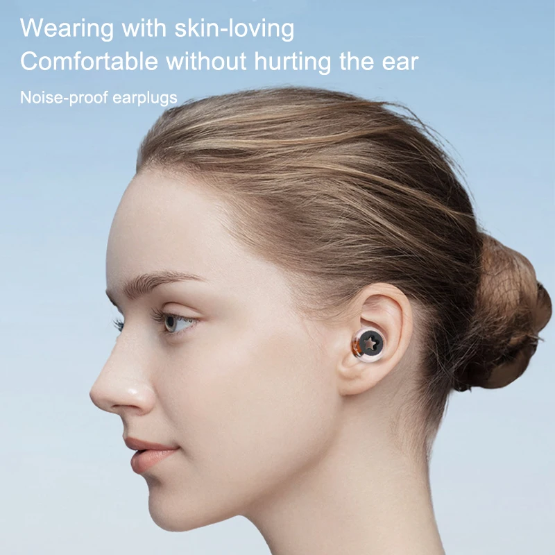 ソフトシリコンイヤーマフ,睡眠用,ノイズリダクション,防水,ノイズ保護,再利用可能,旅行,水泳,1ペア