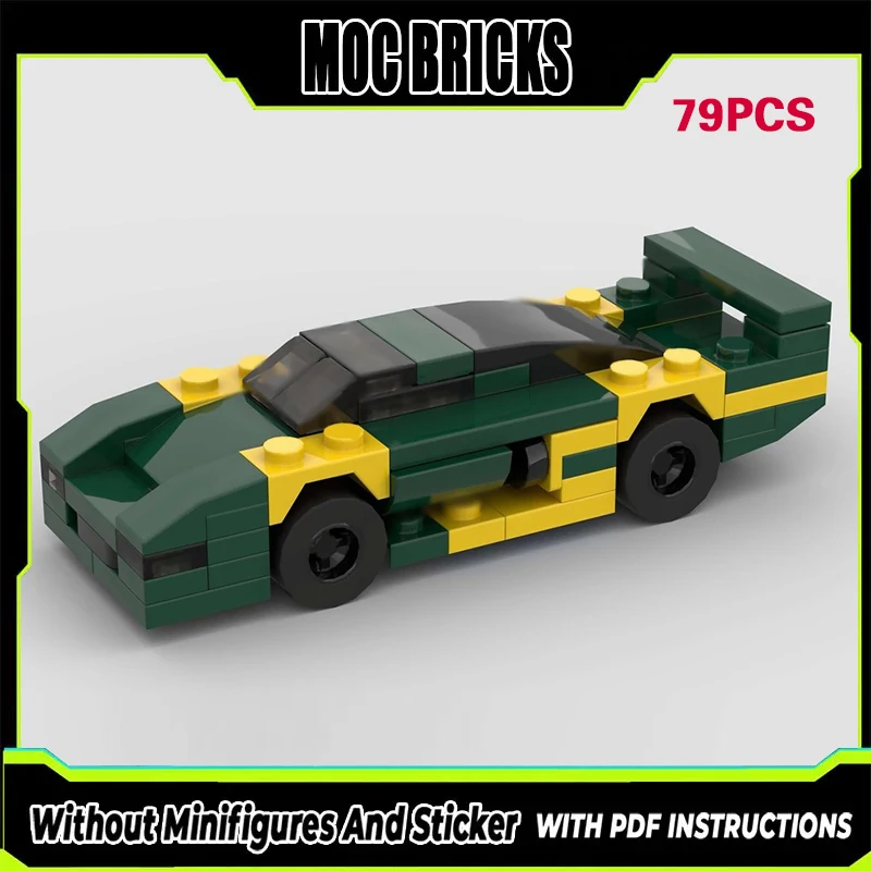 

Конструктор City Car Model MOC XJ220-C: Гоночный автомобиль для трека, модульная технология, подарки, праздничный набор для сборки, детские игрушки