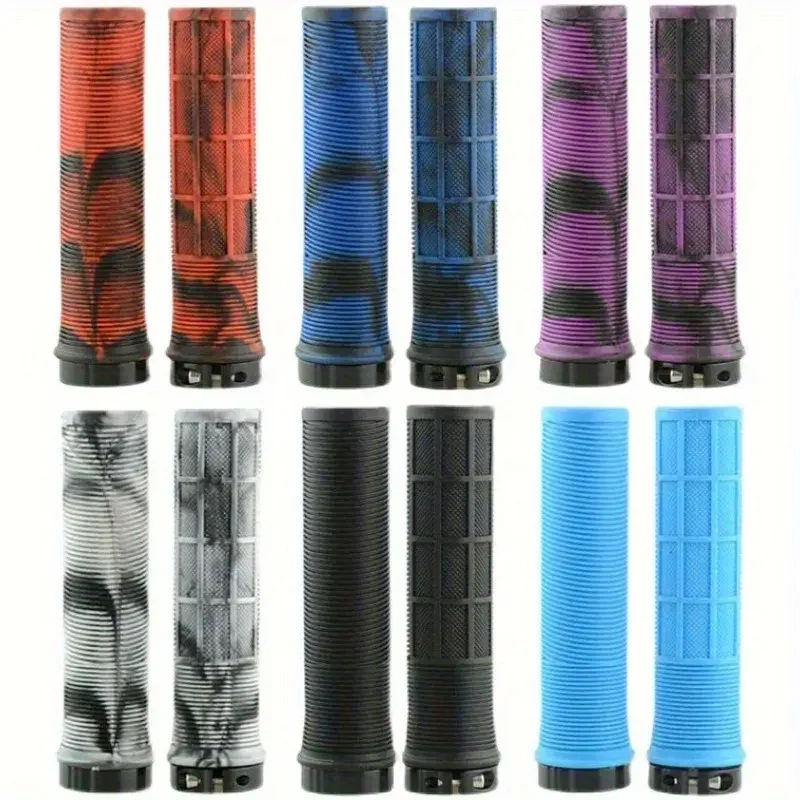

Bicycle Handlebar Grips Cover Ergonomic Mixed Color Shockproof MTB Cycling Hand Rest Shock-absorbing Bike Grips